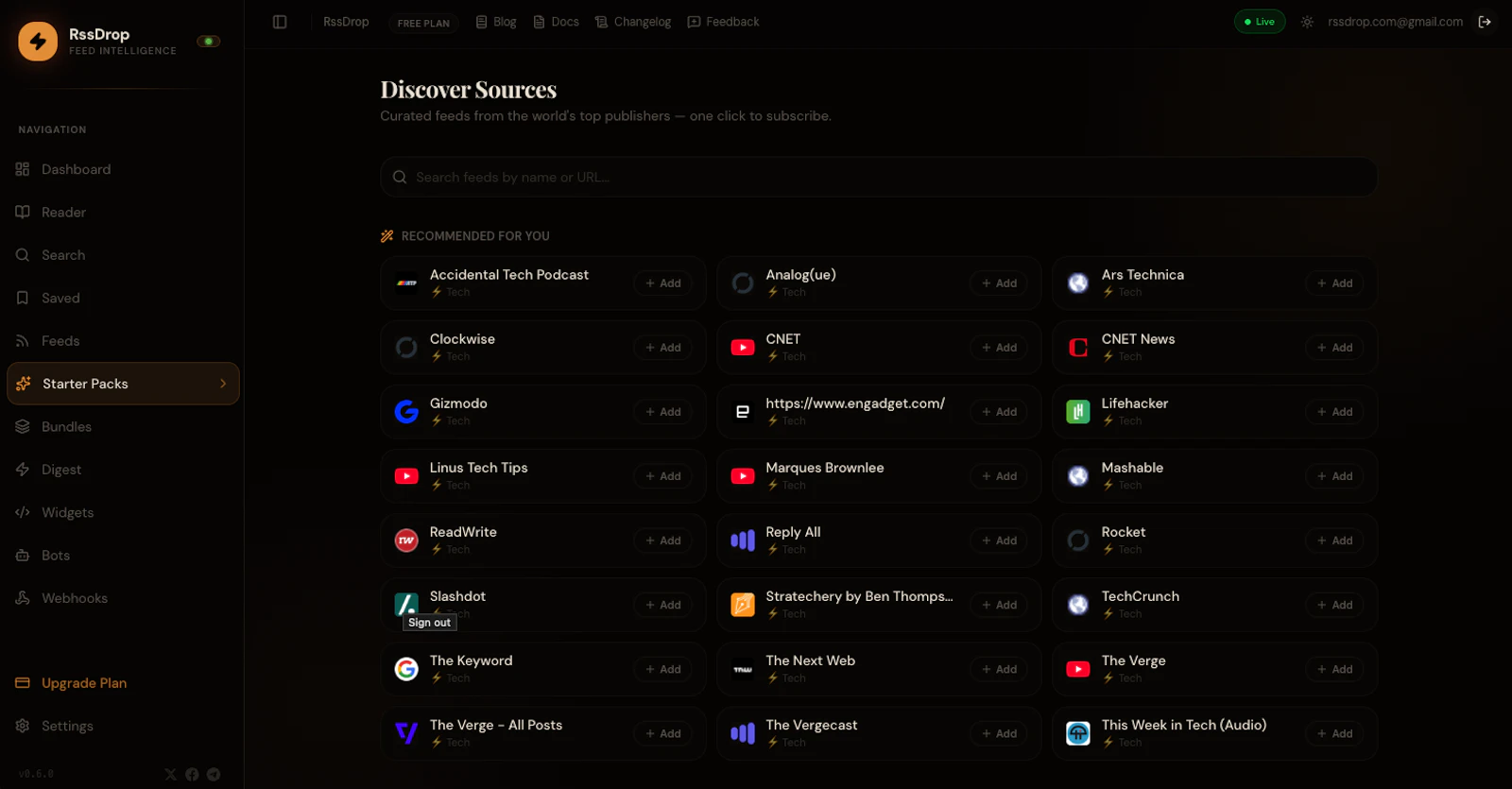 rssdrop.com screenshot 3