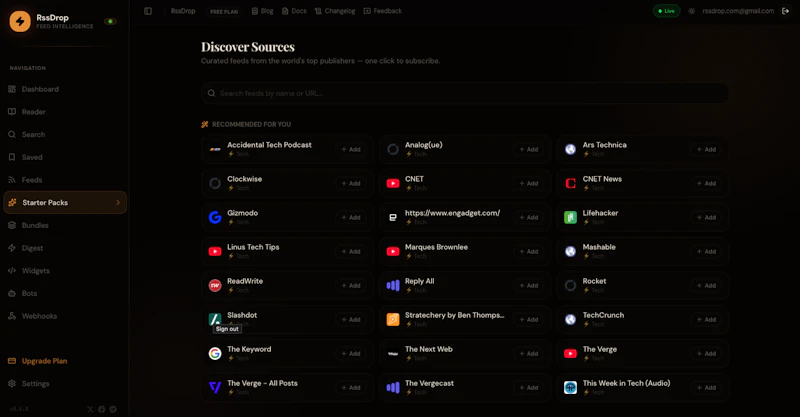 rssdrop.com screenshot 3