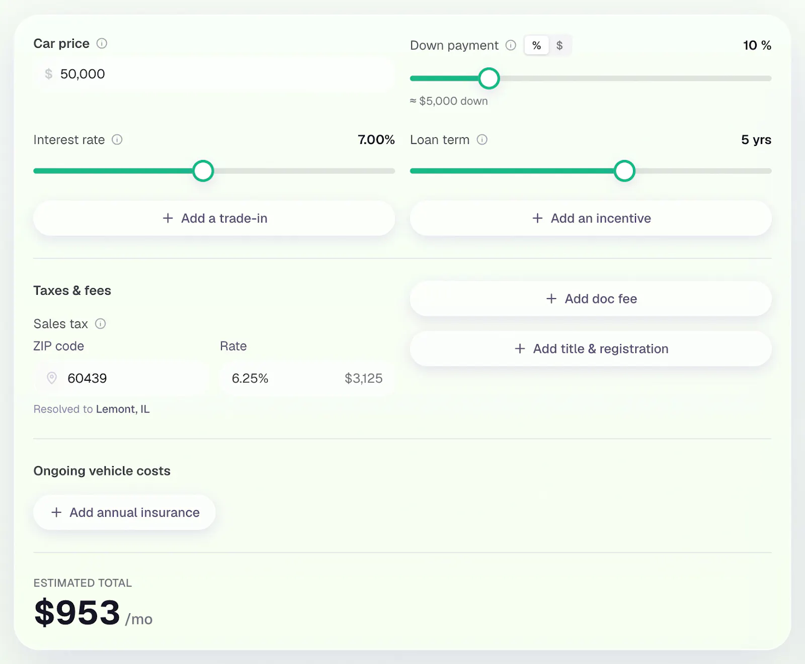 Can I afford it? screenshot 2