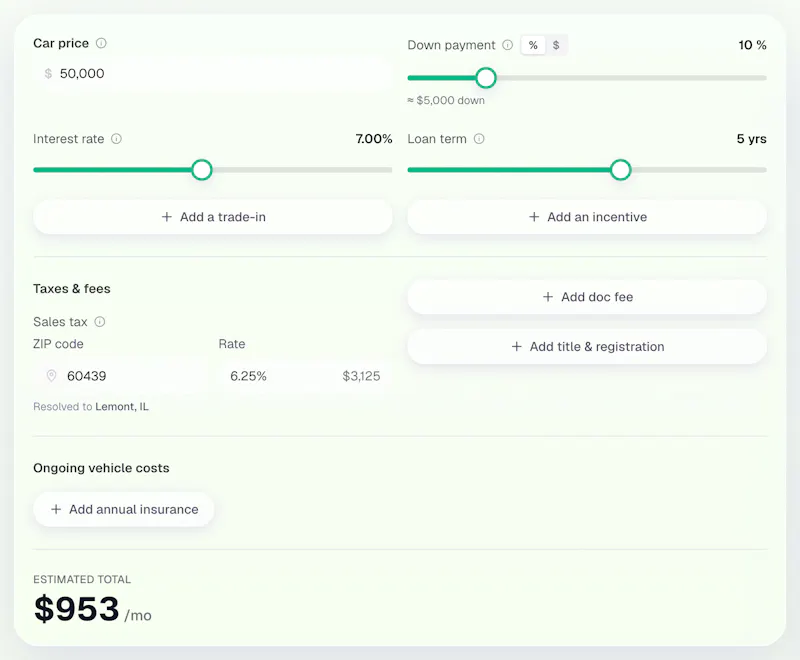 Can I afford it? screenshot 2