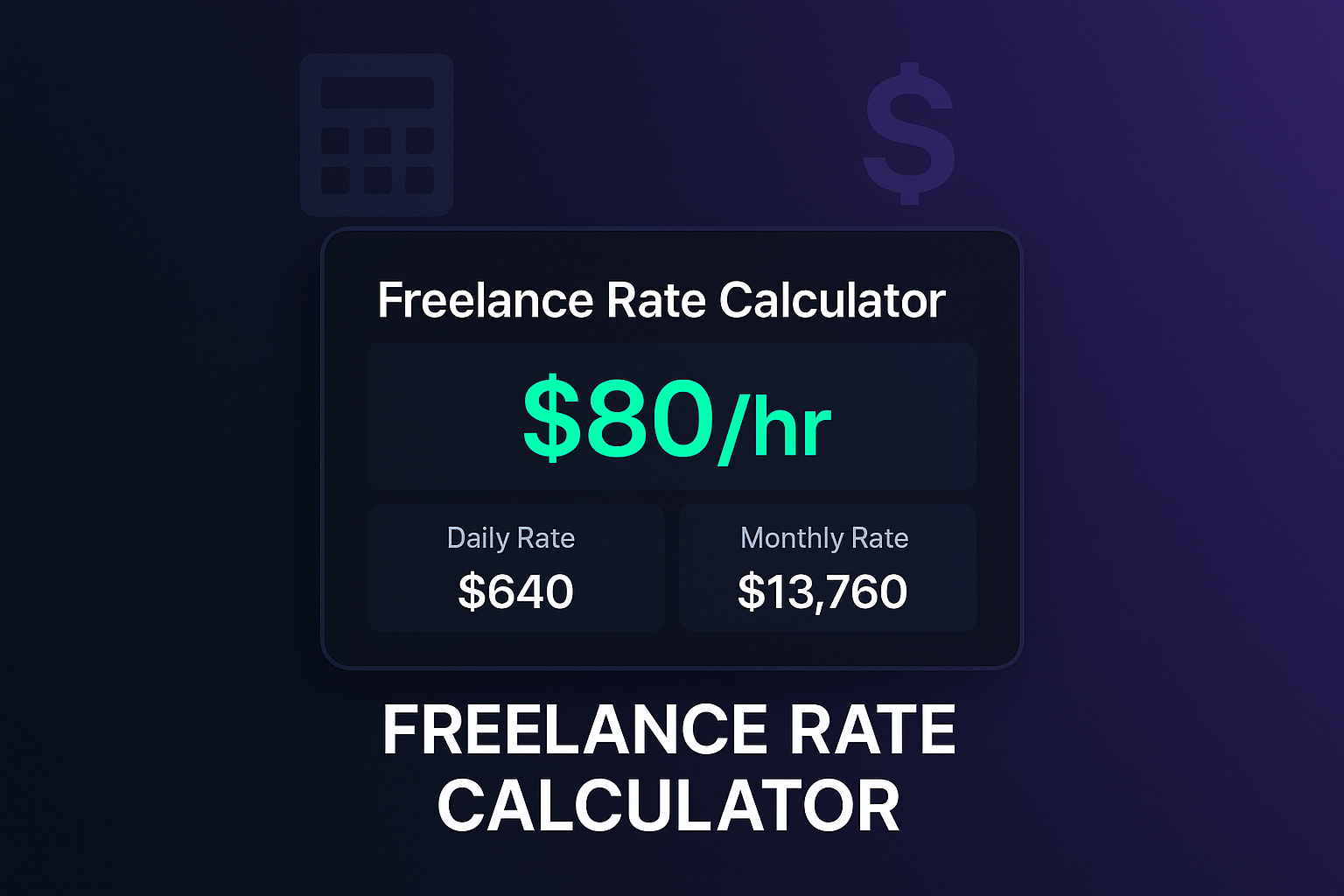 Freelance Rate Calculator gallery image