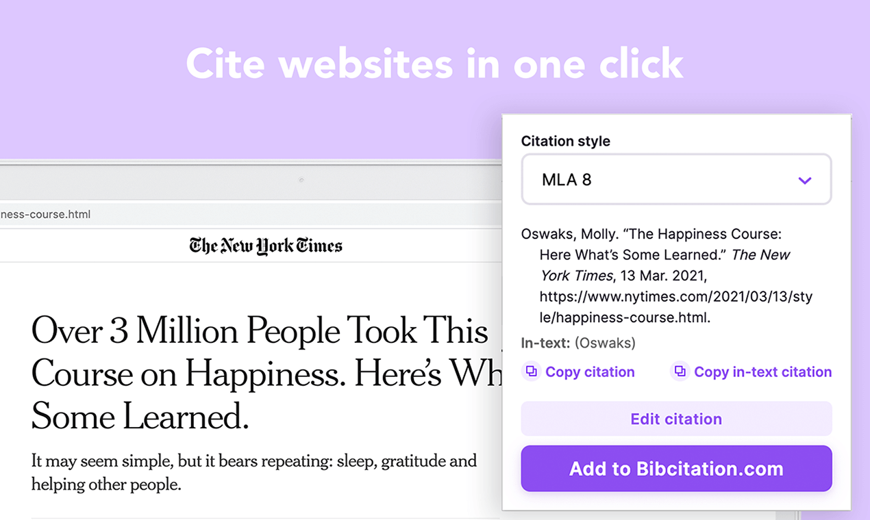Bibcitation for Chrome gallery image