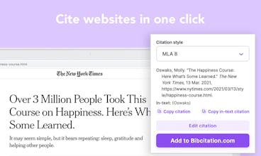 Bibcitation for Chrome gallery image
