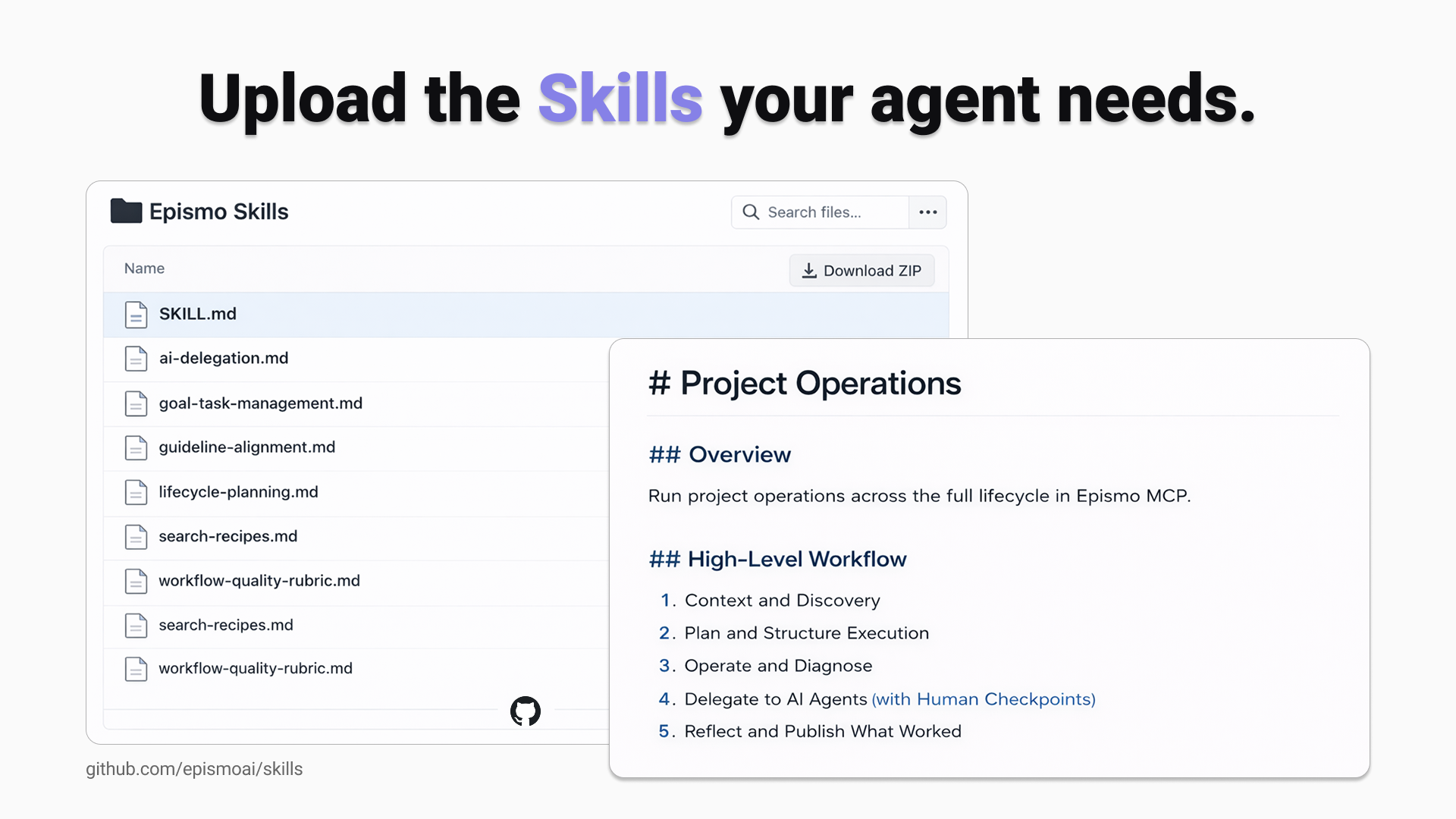 Epismo Skills - Main product screenshot demonstrating key features and user interface
