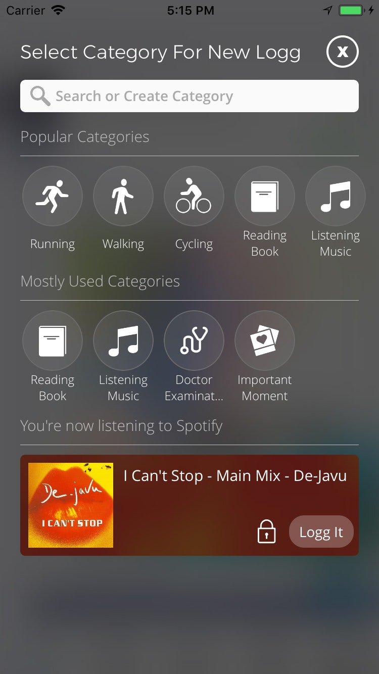 Logg The greatest life logging app record, track and remember