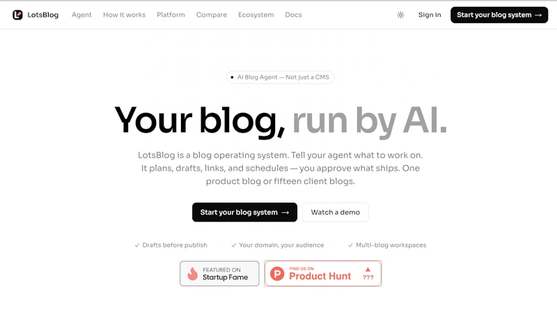 LotsBlog screenshot 1