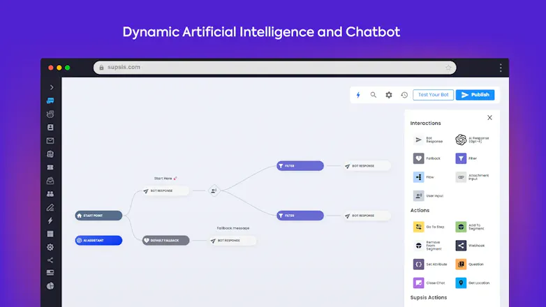 Supsis Live support system and Chatbot gallery image