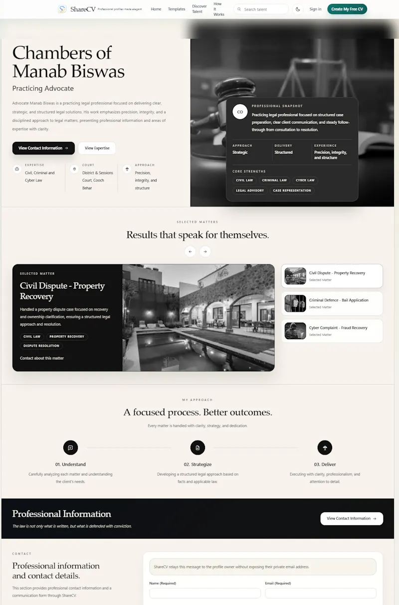 ShareCV - Build your portfolio screenshot 2