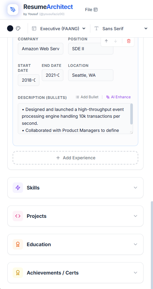 AI Resume Architect gallery image