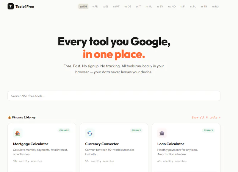 Tools4Free screenshot 2