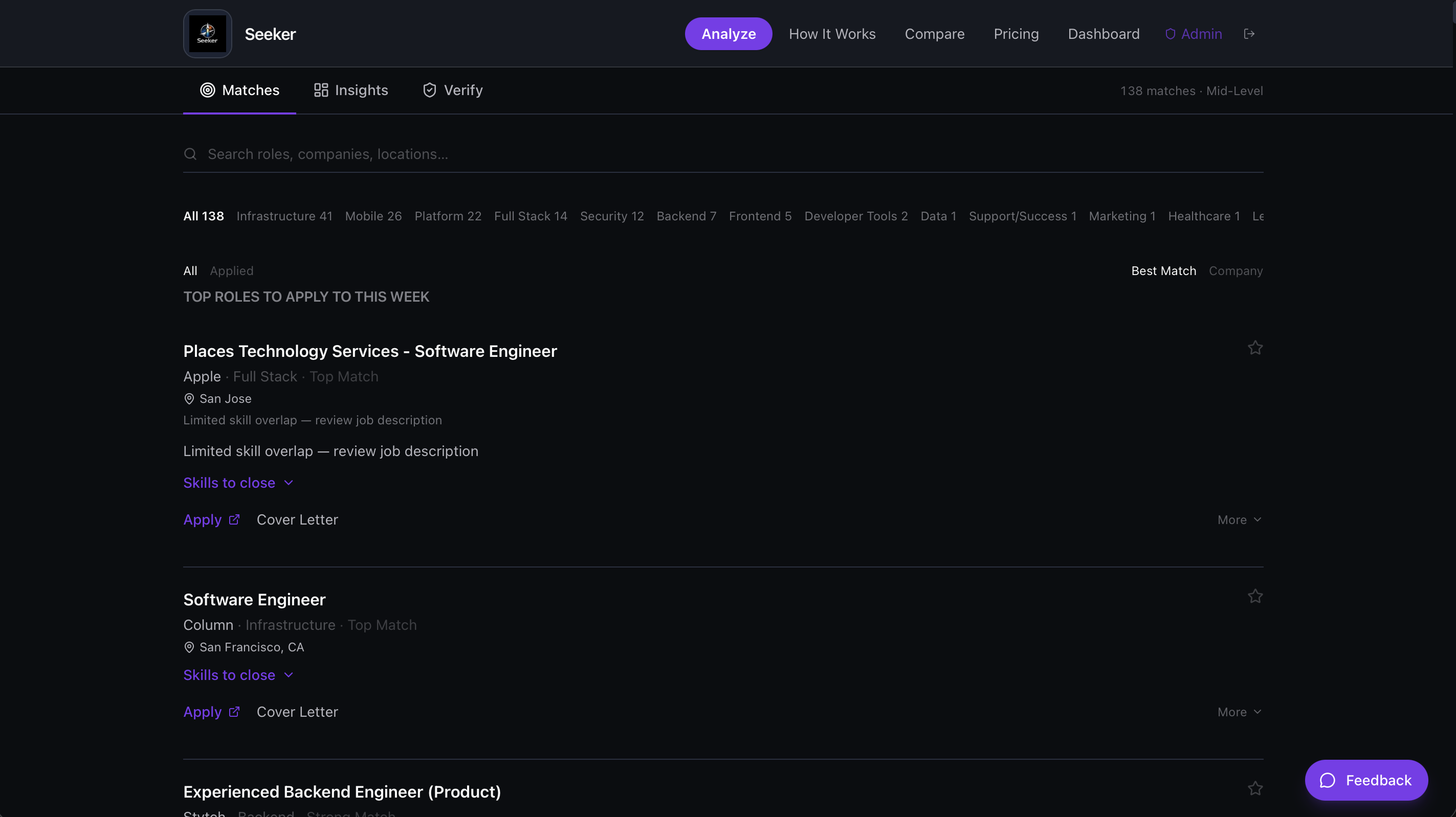 Seeker | Career Routing Engine gallery image