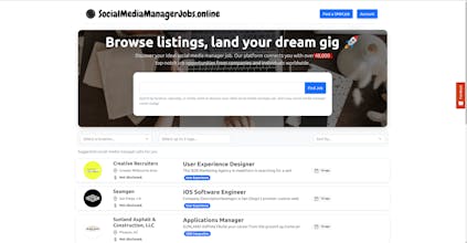 Social Media Manager Jobs gallery image