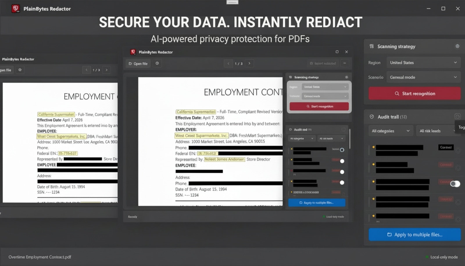 PlainBytes PDF Redactor gallery image