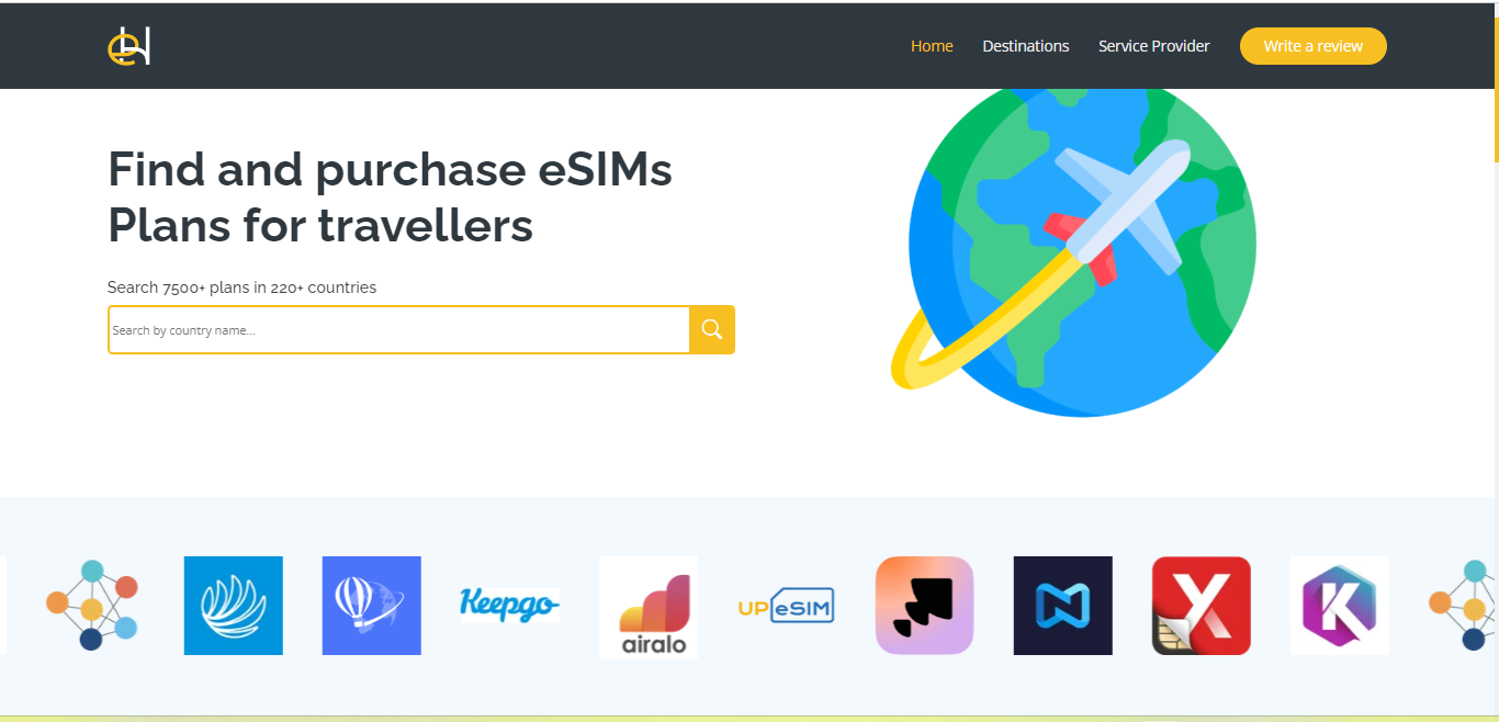 eSimHub.net - 여행자를위한 ESIMS 계획을 찾고 구매하십시오 미디어 1