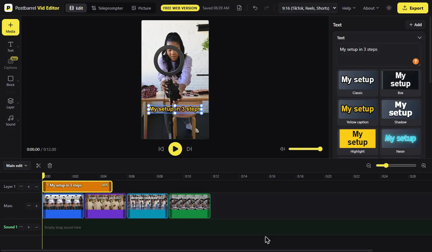 Postbarrel Vid Editor gallery image