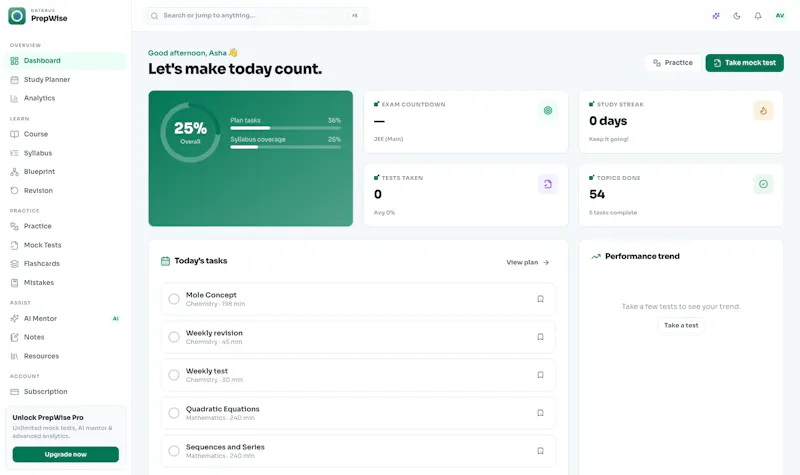 Prepwise screenshot 1