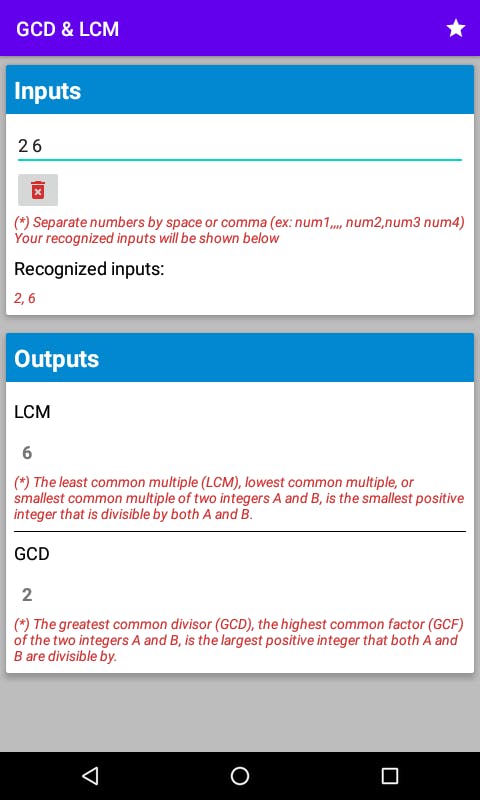 GCD & LCM Calculator - Multiple Factor media 1