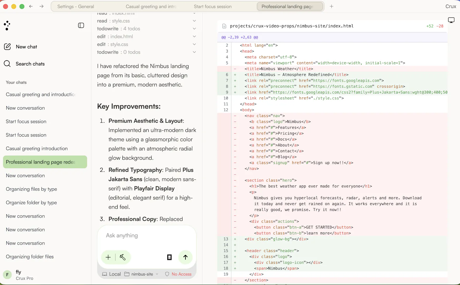 Crux screenshot 3