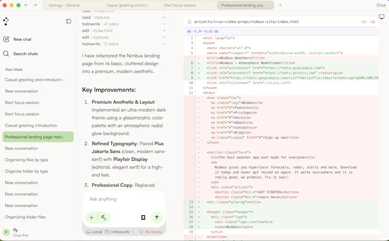 Crux screenshot 3