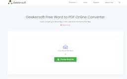Geekersoft Free Word to PDF Online media 2