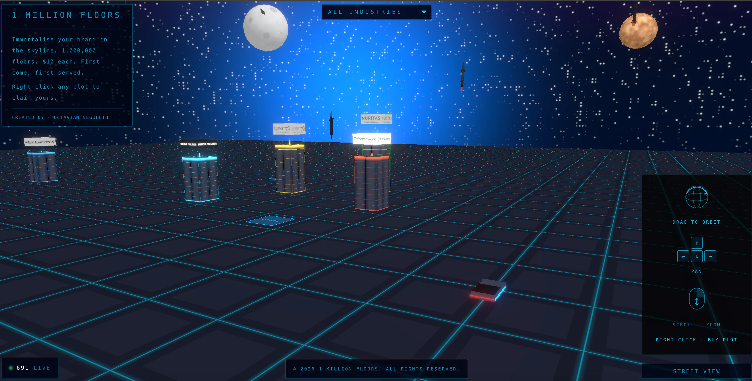 1 Million Floors - a 3D Digital City gallery image