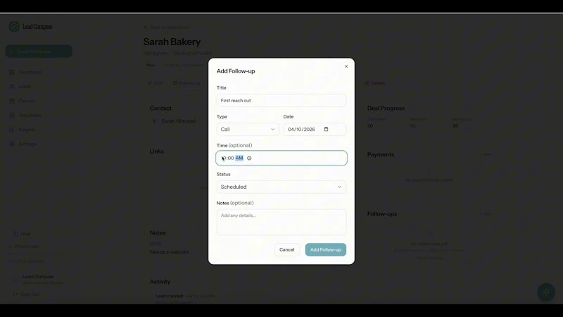 Lead Compass screenshot 1 (video preview)