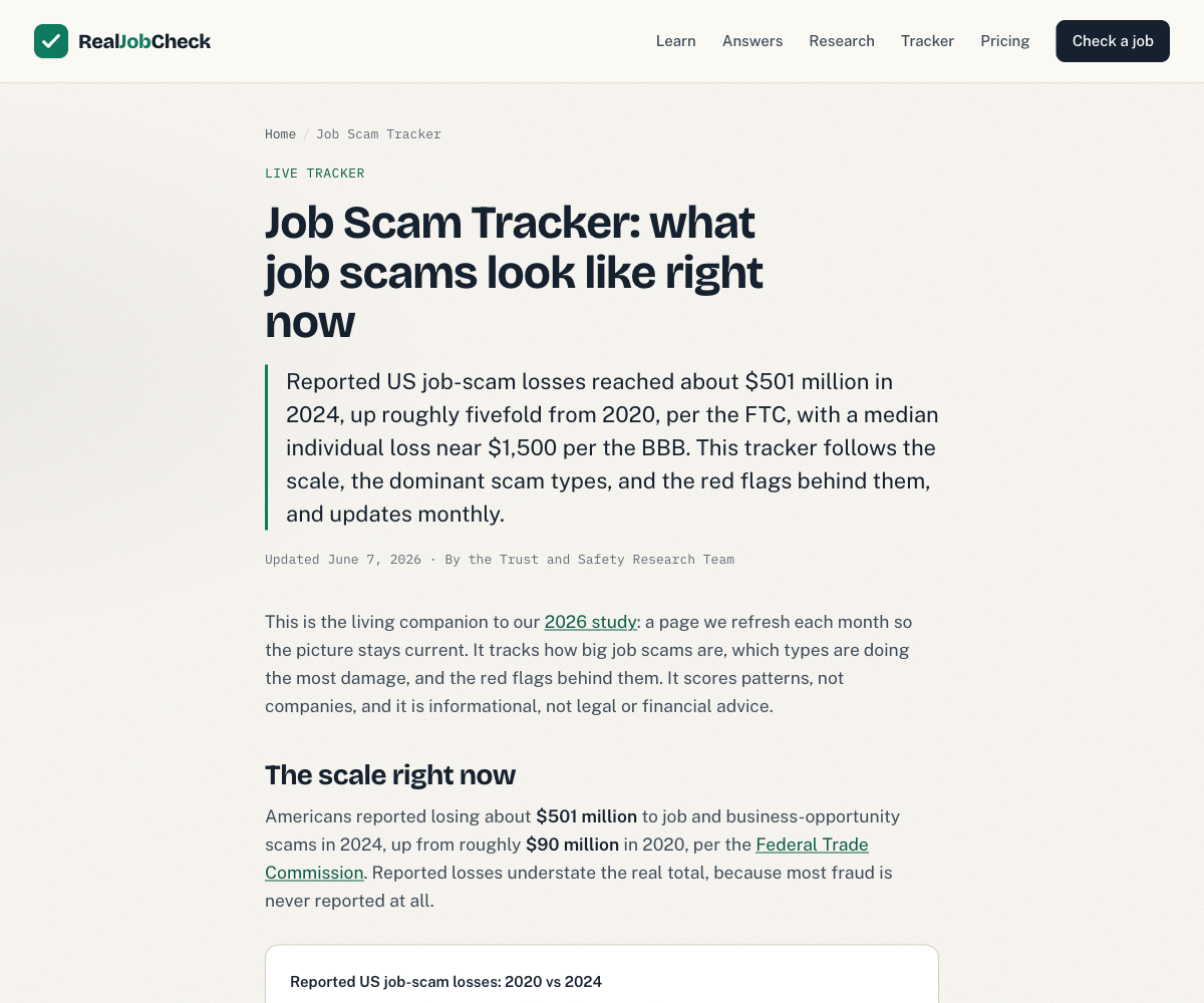 Real Job Check gallery image