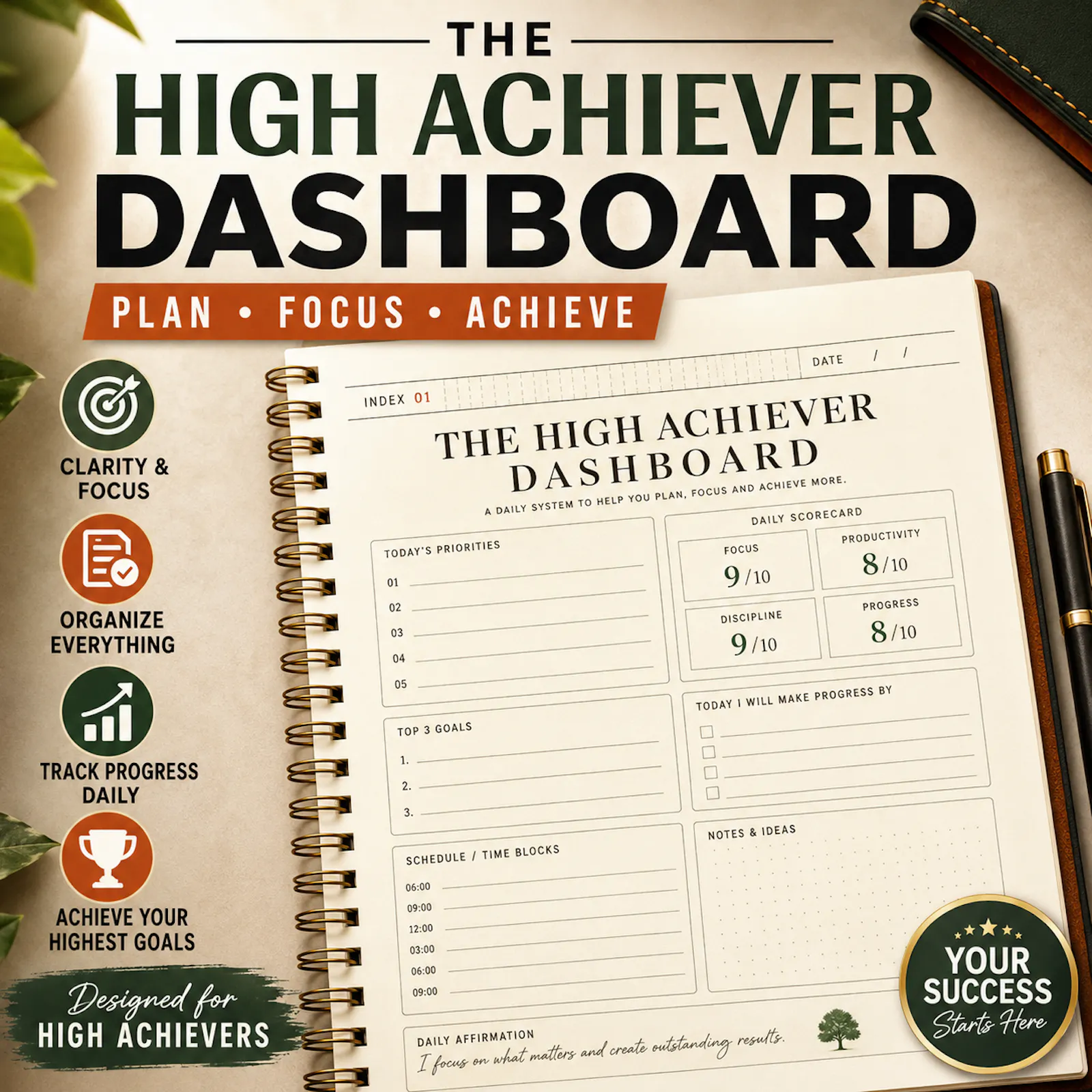 The High Achiever Dashboard  screenshot 2