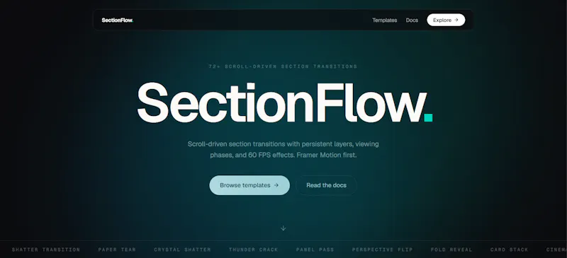 SectionFlow screenshot 2