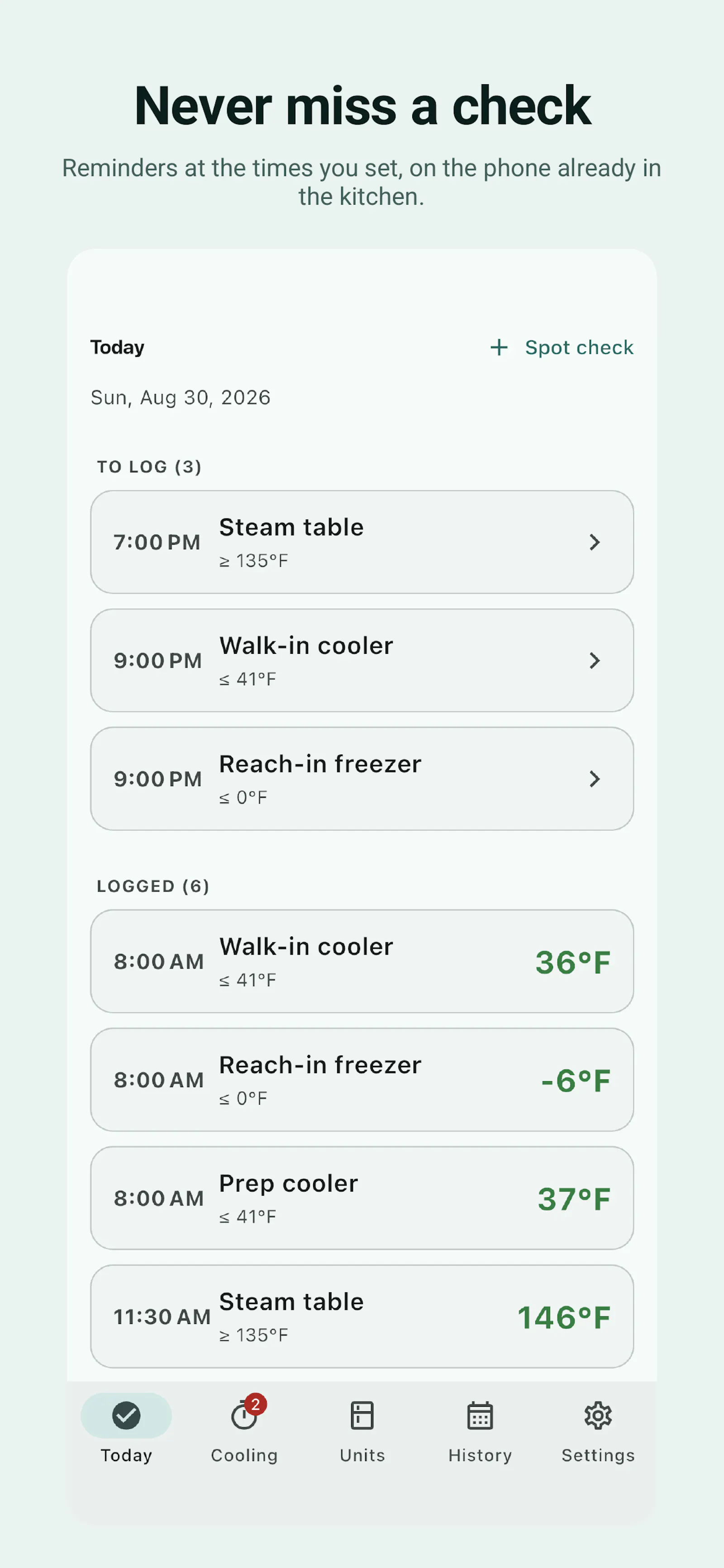ChillCheck: Temperature Log screenshot 3