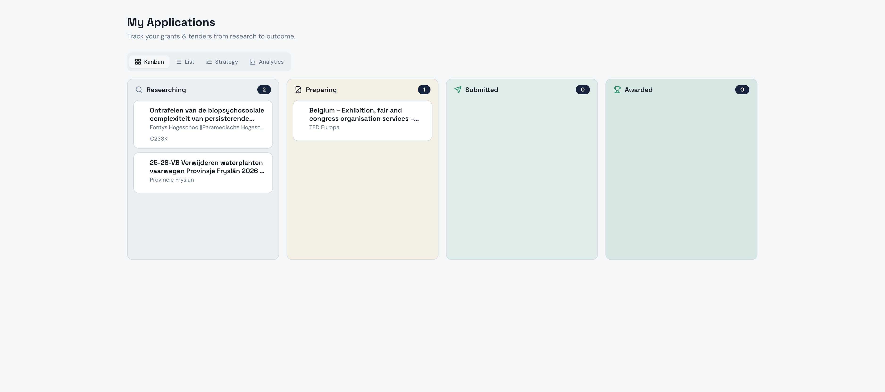 GrantsHub - Screenshot 3 showing product features and functionality