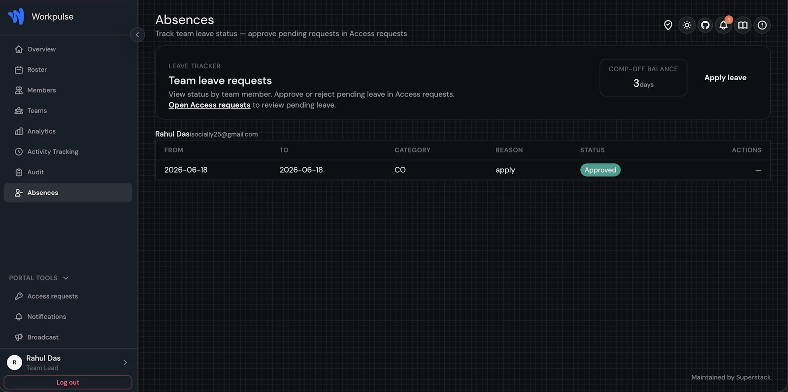 Workpulse screenshot 6