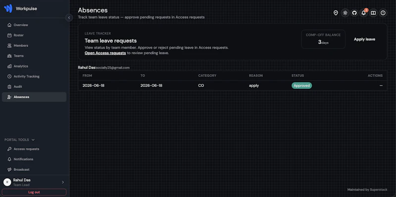 Workpulse screenshot 6