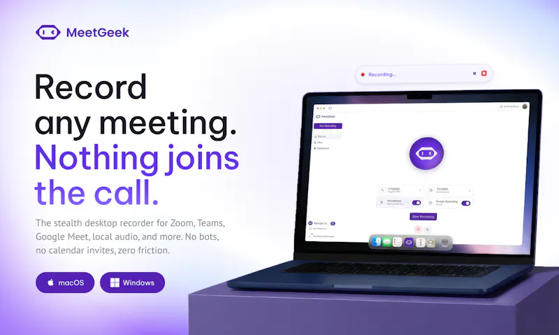 MeetGeek Desktop App 2.0 screenshot 2