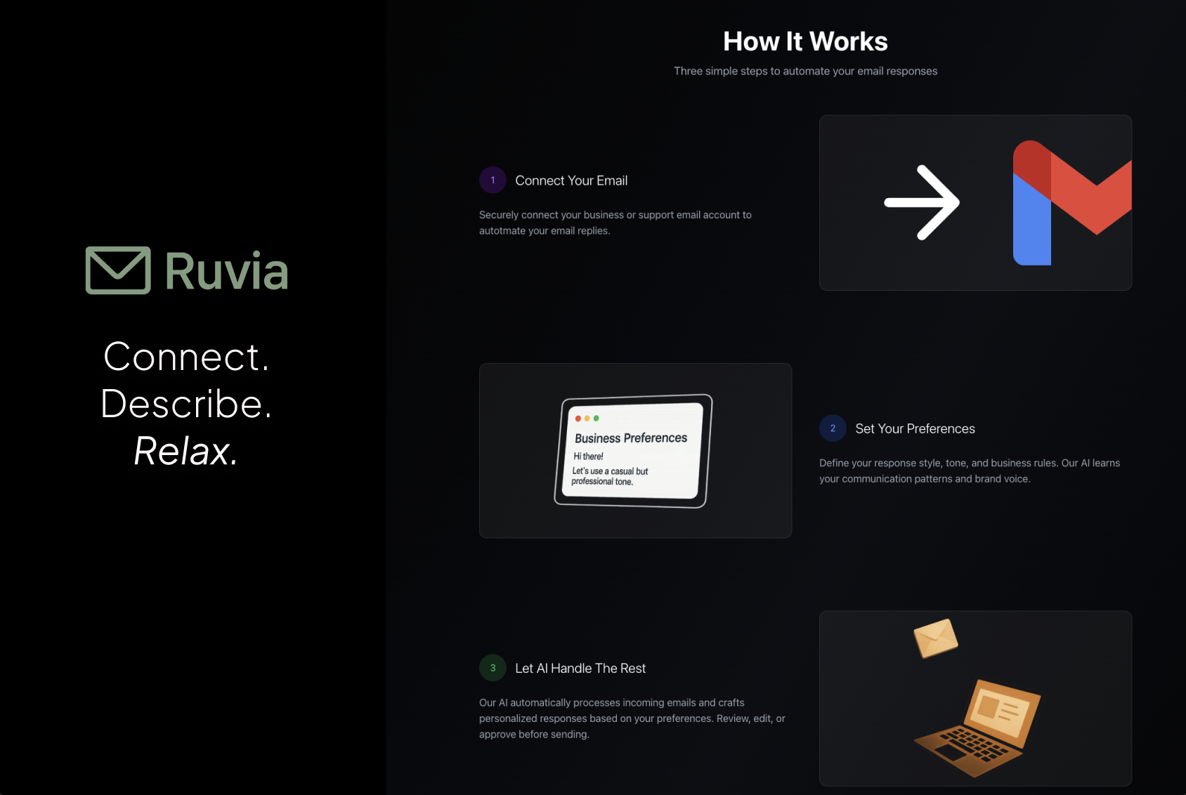 وسائط Ruvia - Effortless email replies, powered by AI. 3
