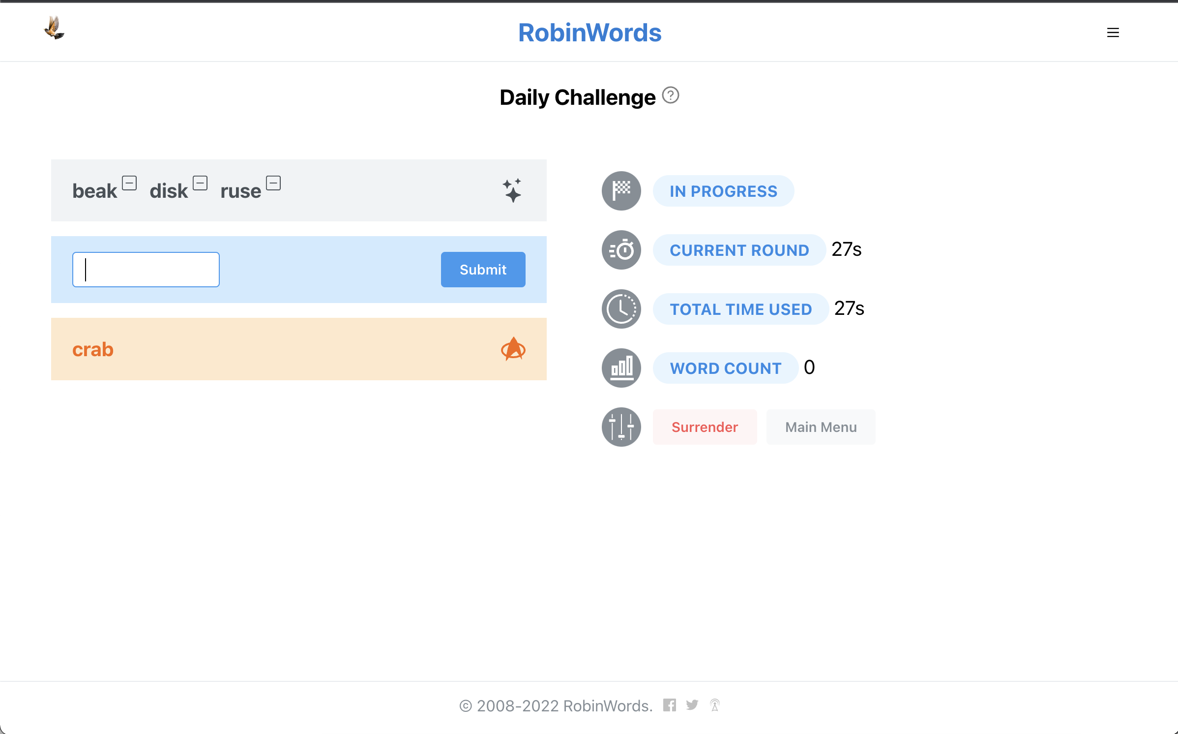 Robinwords media 2