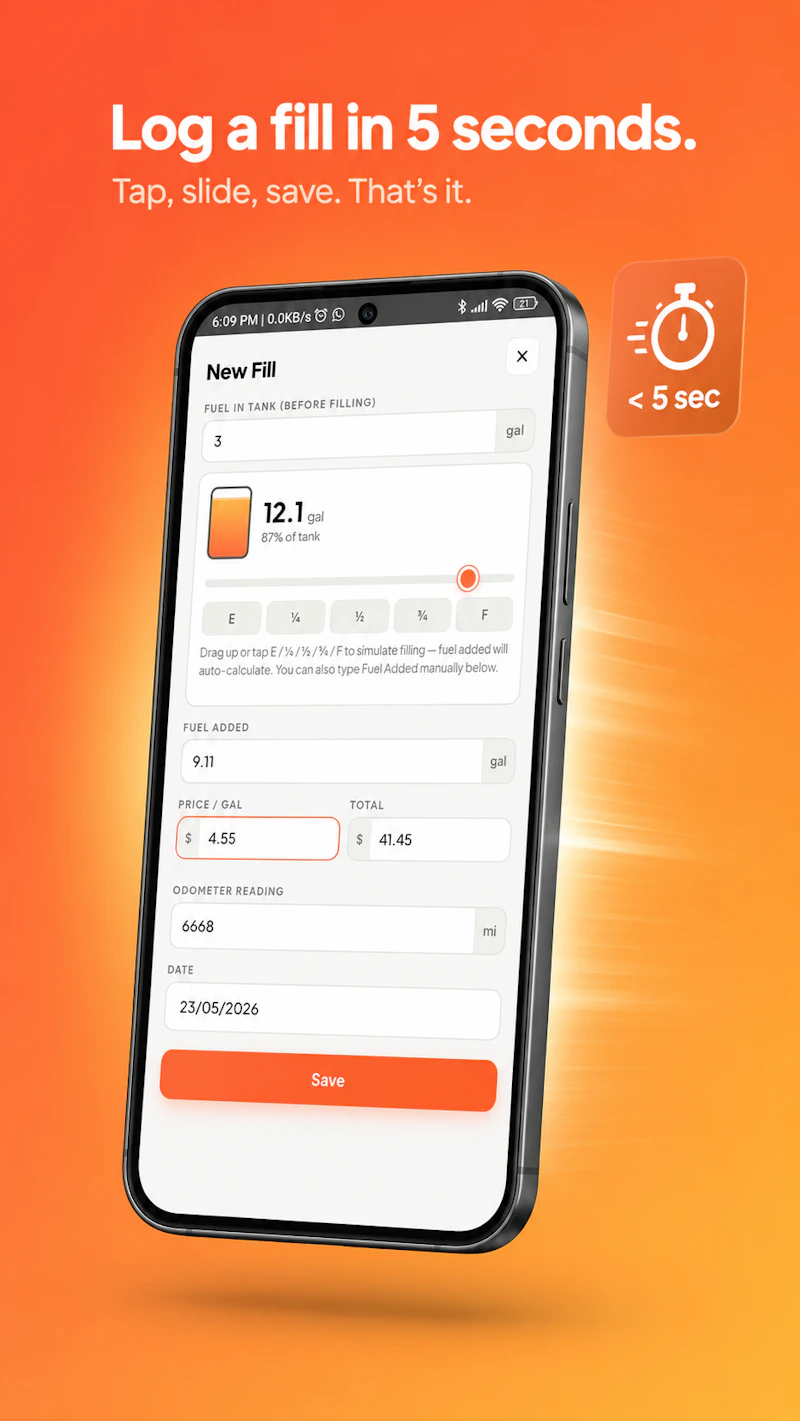 Tankly: Fuel & Mileage Tracker screenshot 4