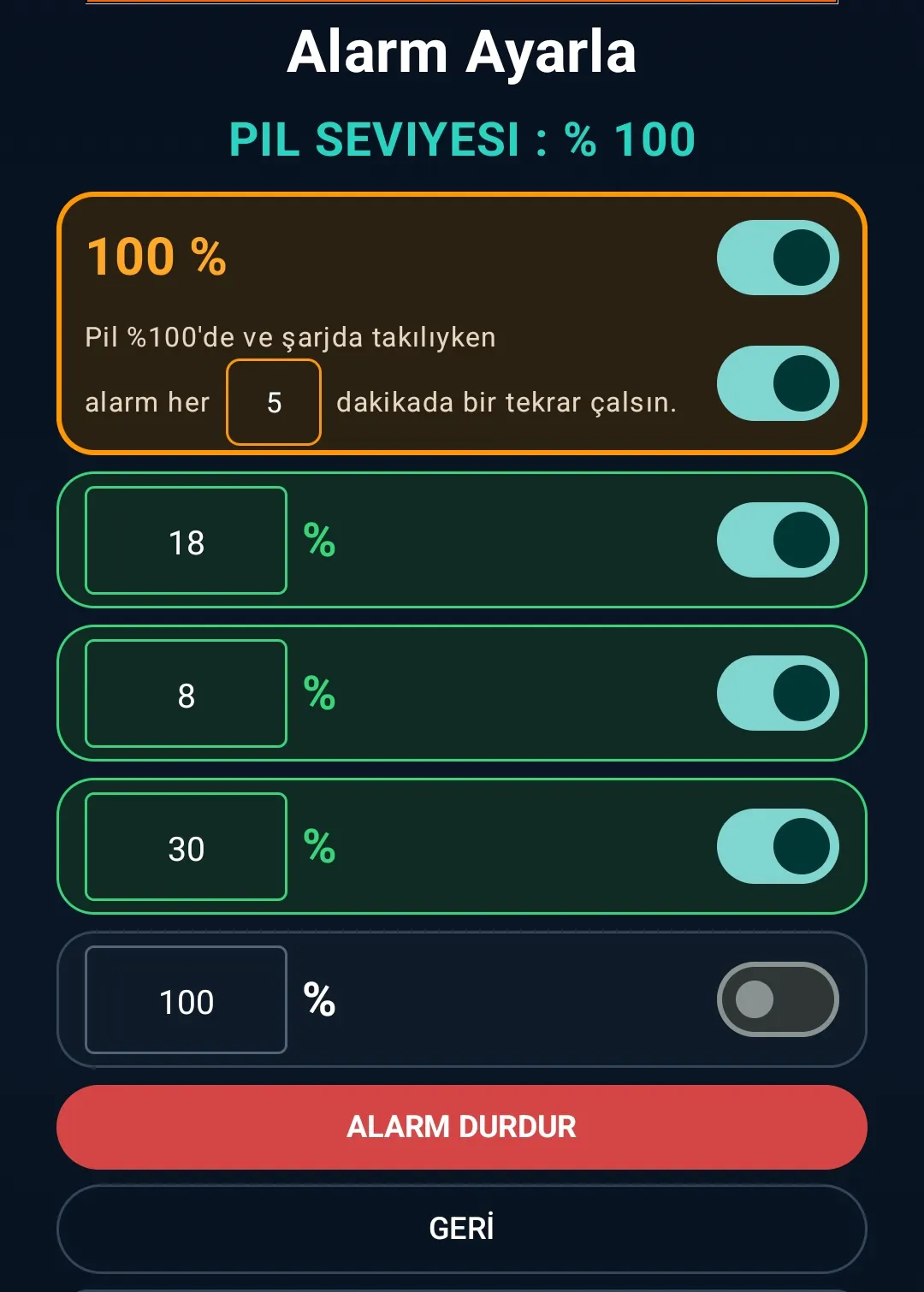 Battery Level Alarm gallery image