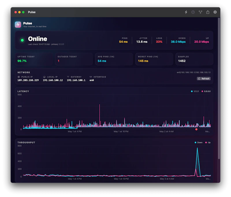 Pulse — Your internet, in real time screenshot 3