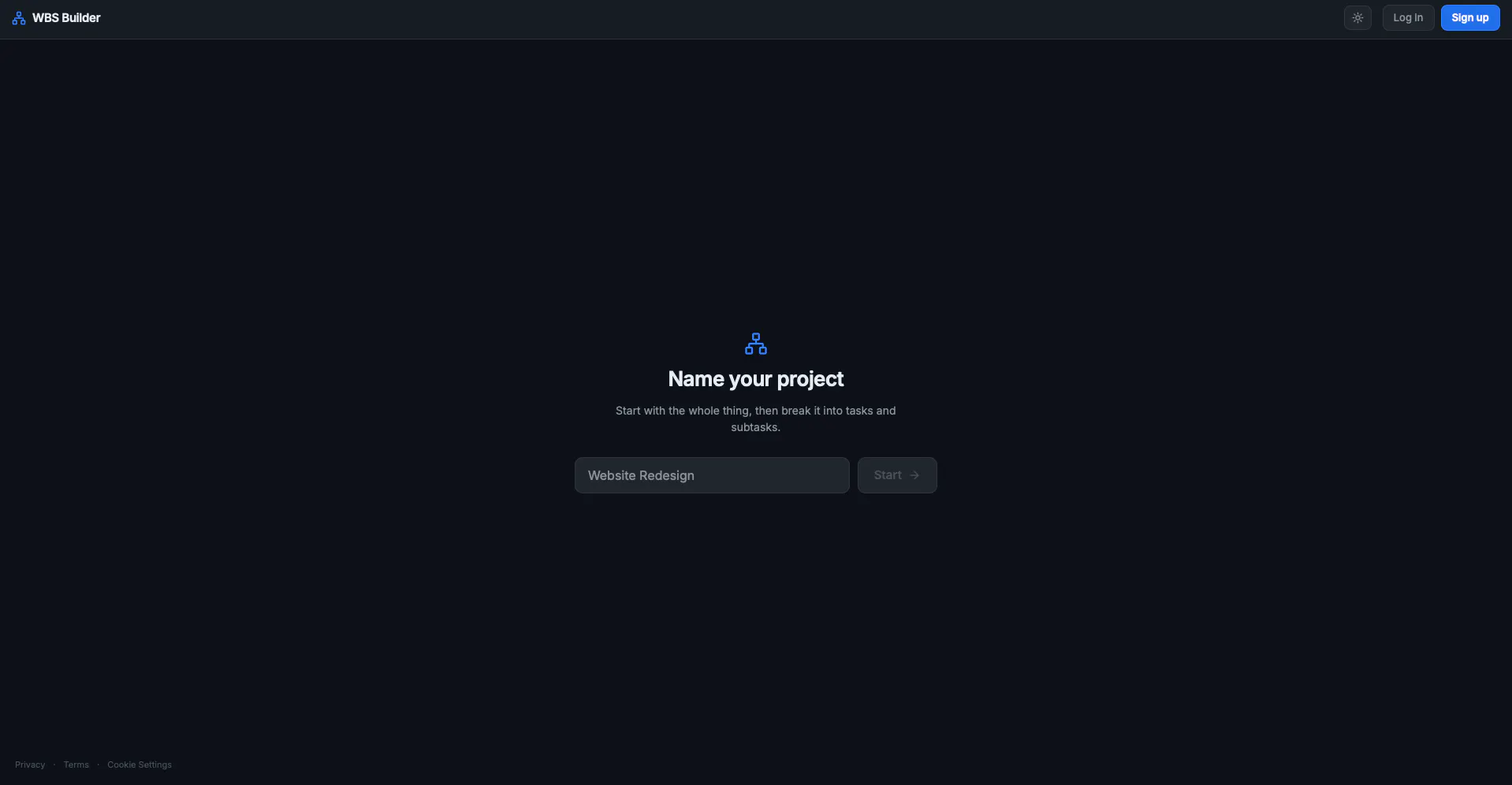 SimpleGantt WBS gallery image