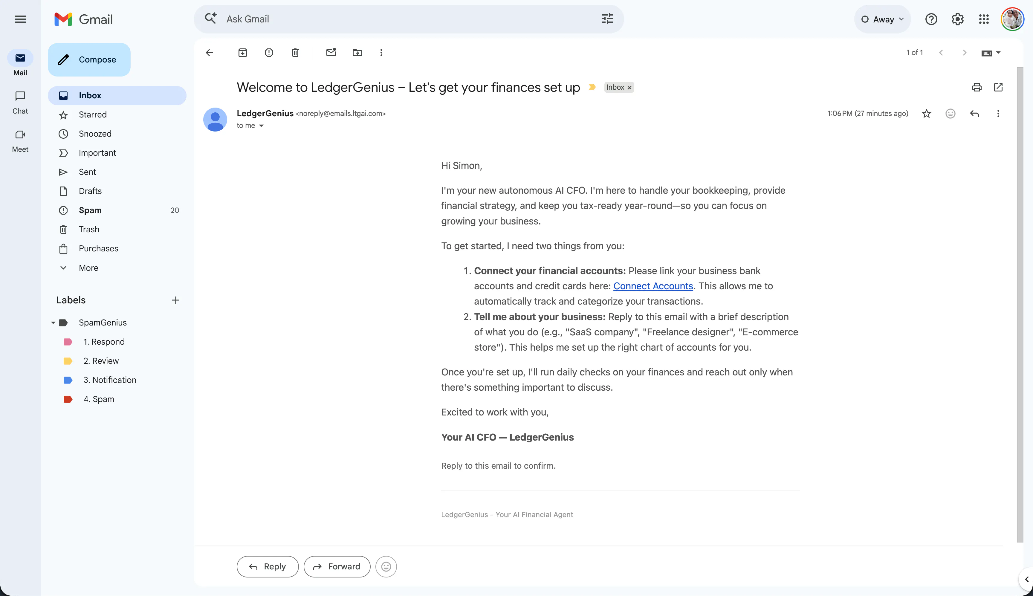 LedgerGenius 제품 배너