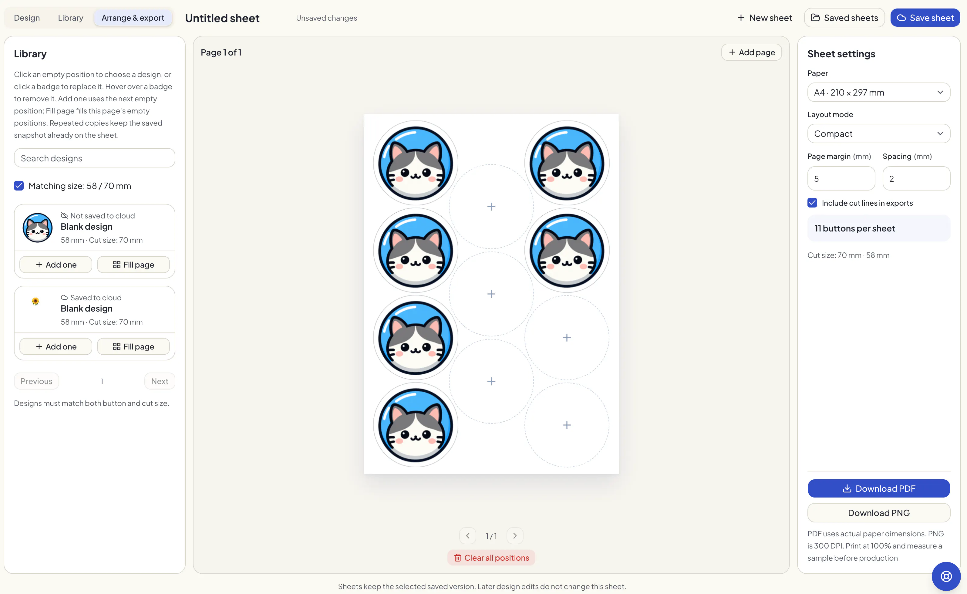 Button Sheet Maker For Pinback Buttons gallery image