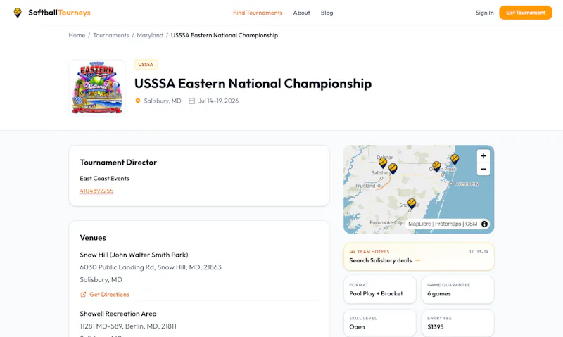 SoftballTourneys screenshot 3