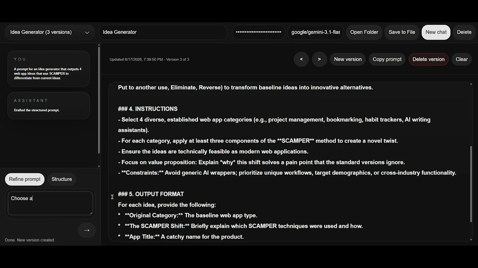 Prompt Studio screenshot 1 (video preview)