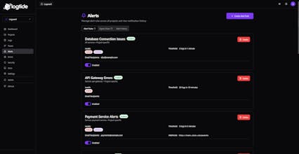 LogTide gallery image