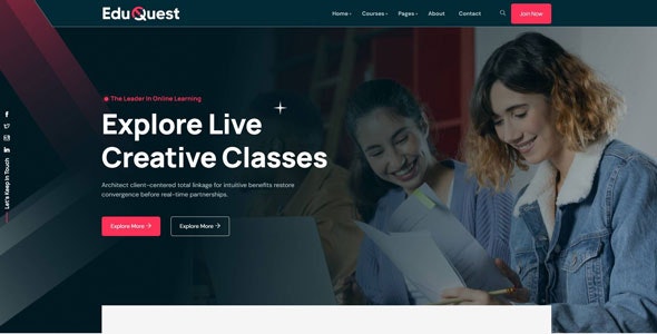 Eduquest  - 教育LMS WordPressテーマ - 教育WordPressテーマメディア2