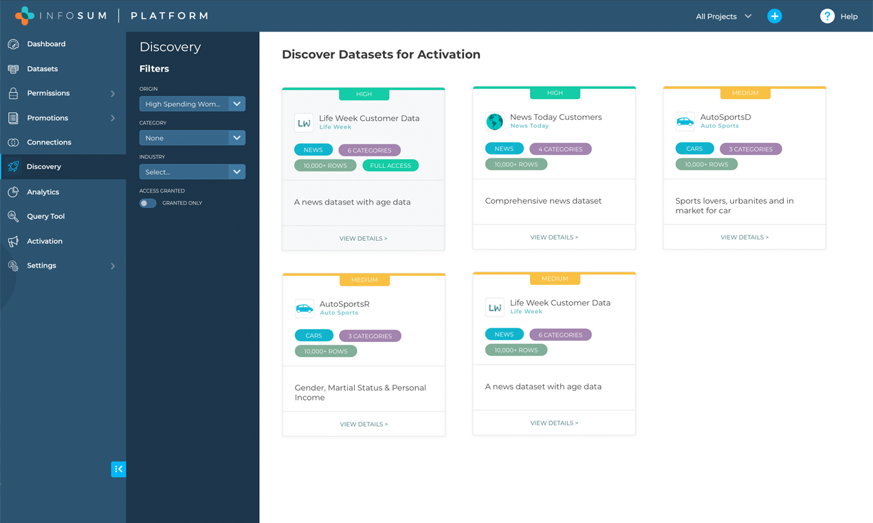 InfoSum Discovery gallery image