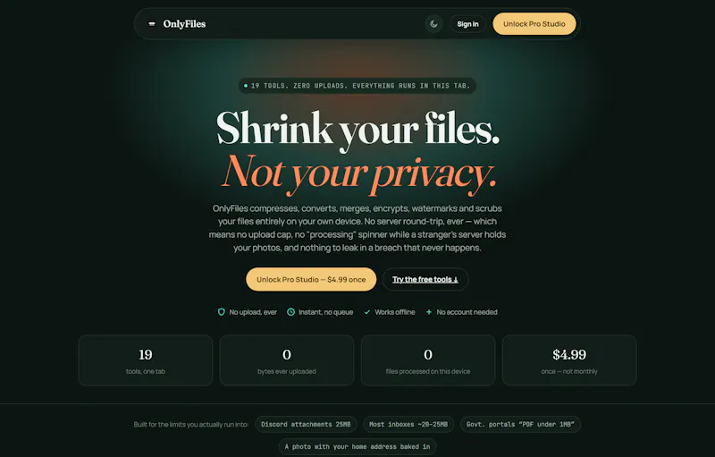 OnlyFiles screenshot 2