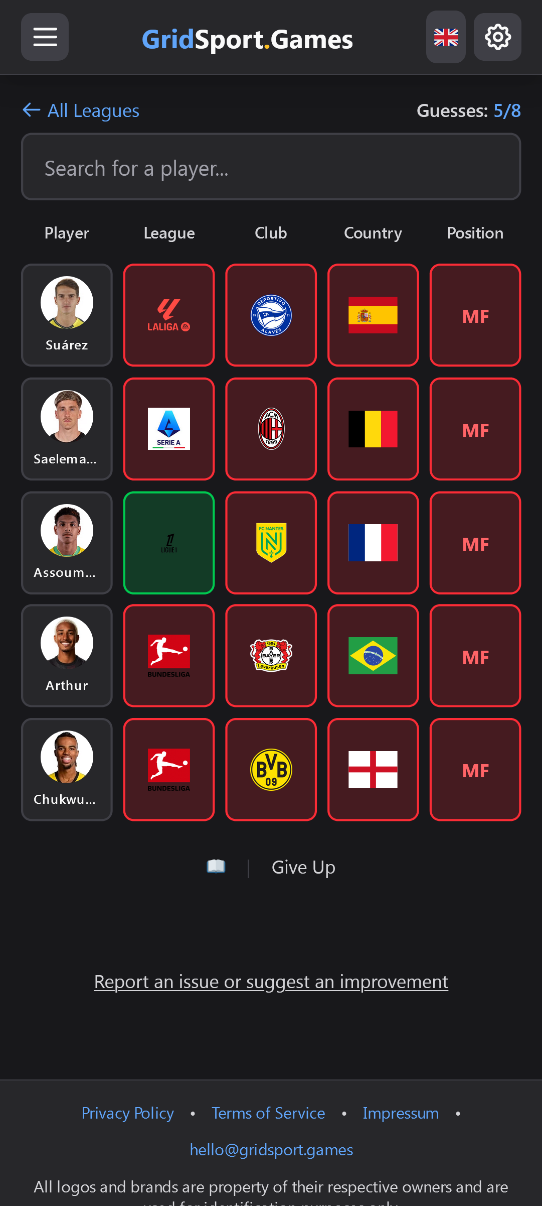 GridSport.Games - Screenshot 2 showing product features and functionality