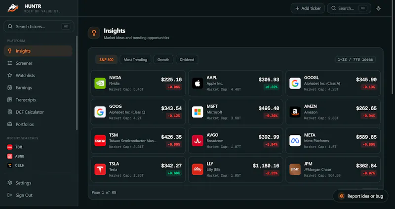 Huntr screenshot 3